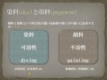 染料と顔料 – Dye and Pigment